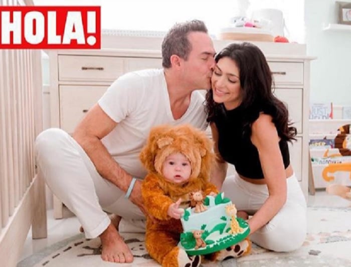 La última foto juntos de Vanessa Lyon, Carlos Calderón y el pequeño León