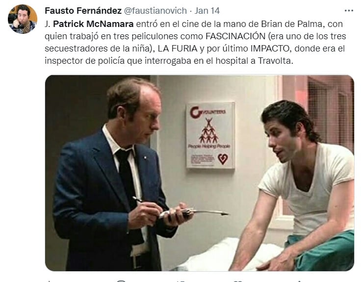 Esposa de Patrick McNamara dice que 'su espíritu era mágico'