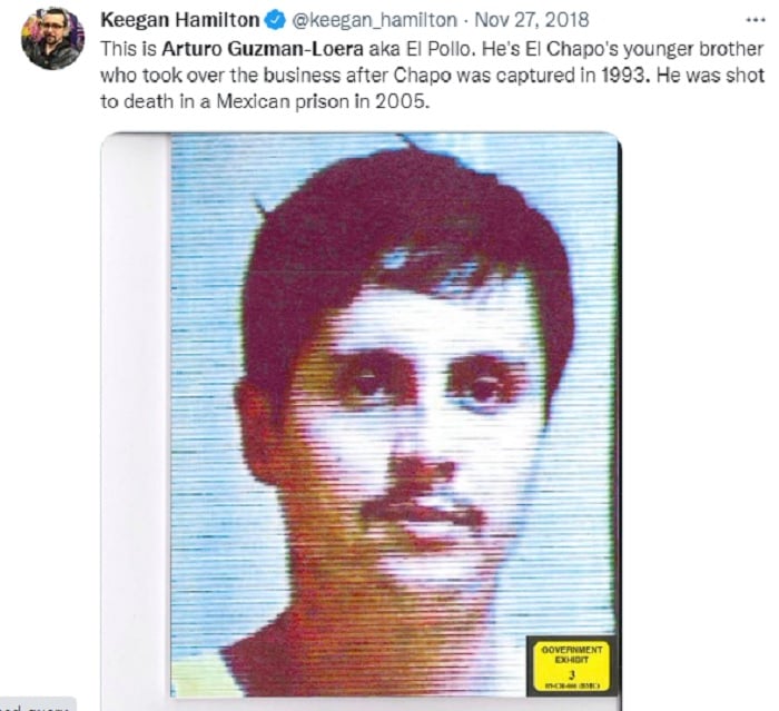 Arturo Guzmán Loera fue asesinado de siete tiros