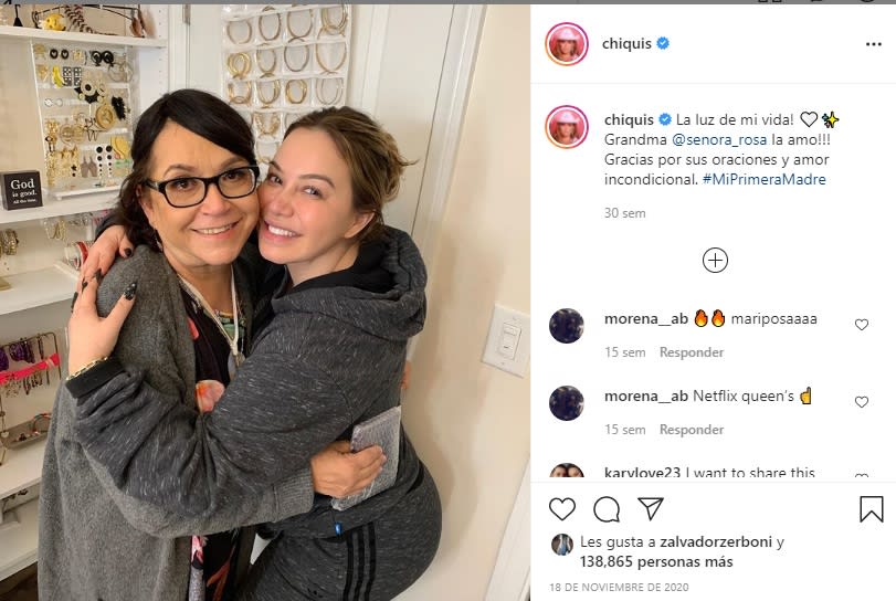 Chiquis Rivera refers to Mrs. Rosa as the light of her life