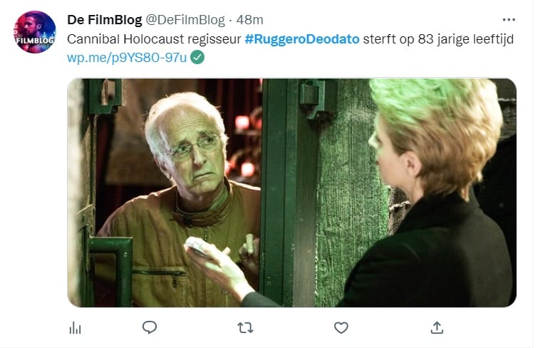 Ruggero Deodato defendió a Holocausto Caníbal por sobre todas las cosas