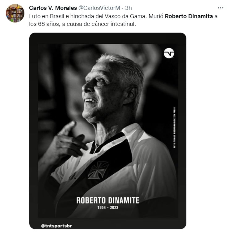 They thank Roberto Dinamita: "We love you. Forever"