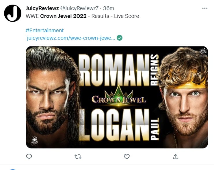 Crown Jewel 2022: Logan Paul y su arriesgada maniobra