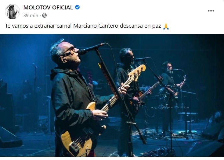 Expresan sus condolencias tras la muerte de Marciano Cantero