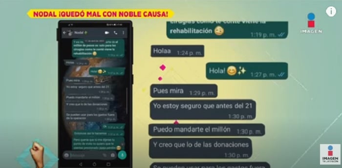 A pesar de todo, le agradece a Christian Nodal