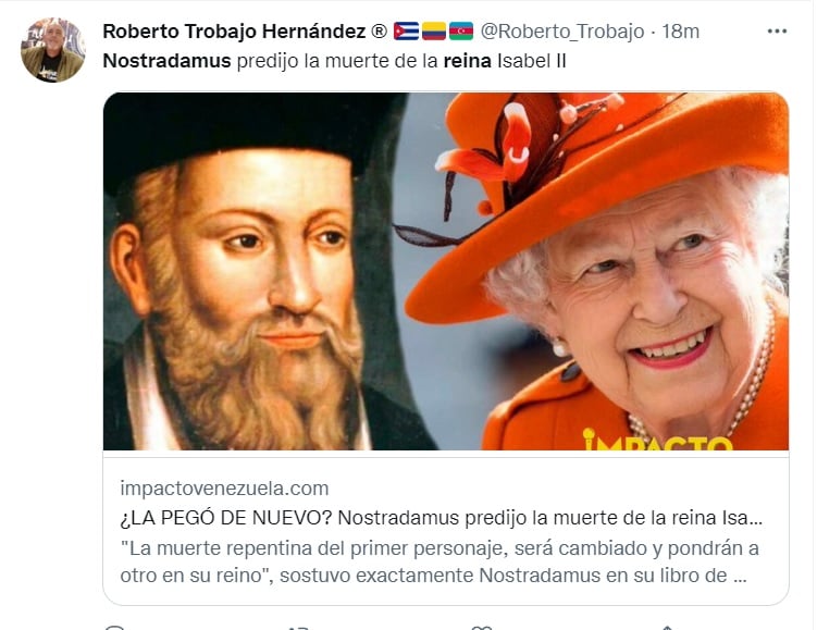 Nostradamus habría hablado de la reina Isabel II en otra profecía