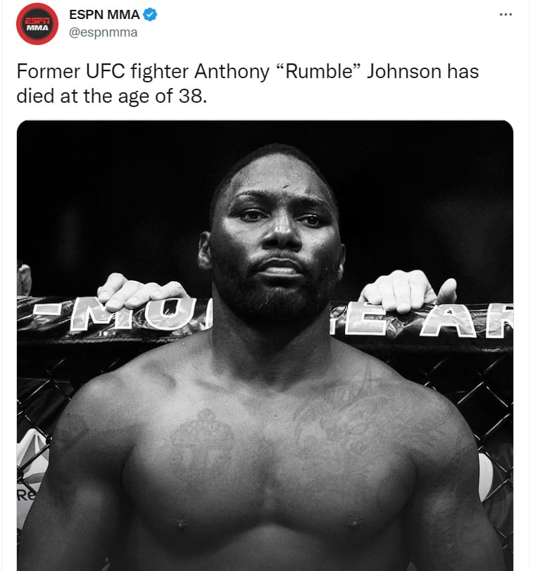 "Nunca he tenido tanto miedo": Anthony Rumble Johnson
