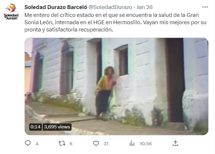 Usuarios pedían por la recuperación de Sonia León