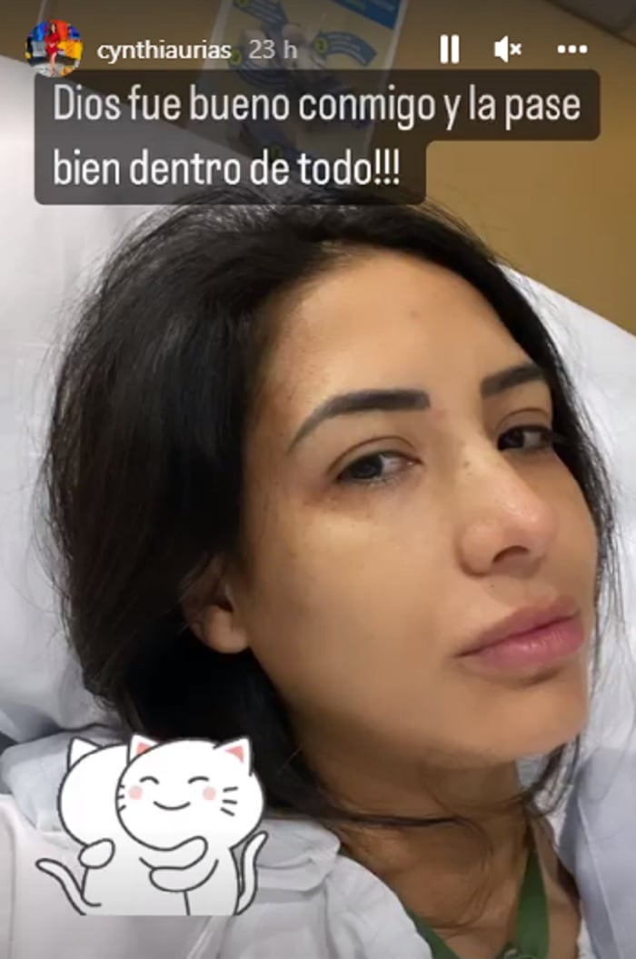 Cynthia Urías confessed that, in all, she had a good time