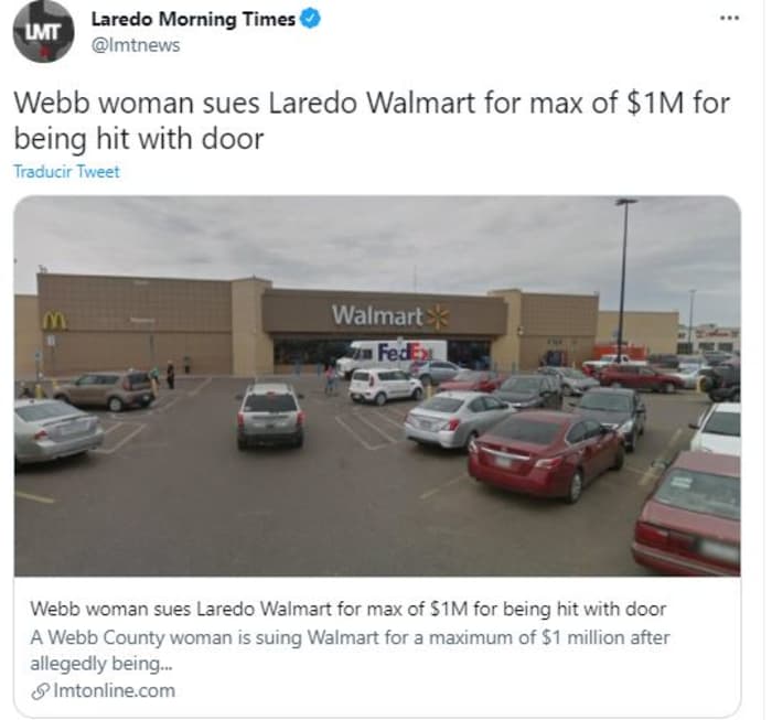 Woman sued a Walmart