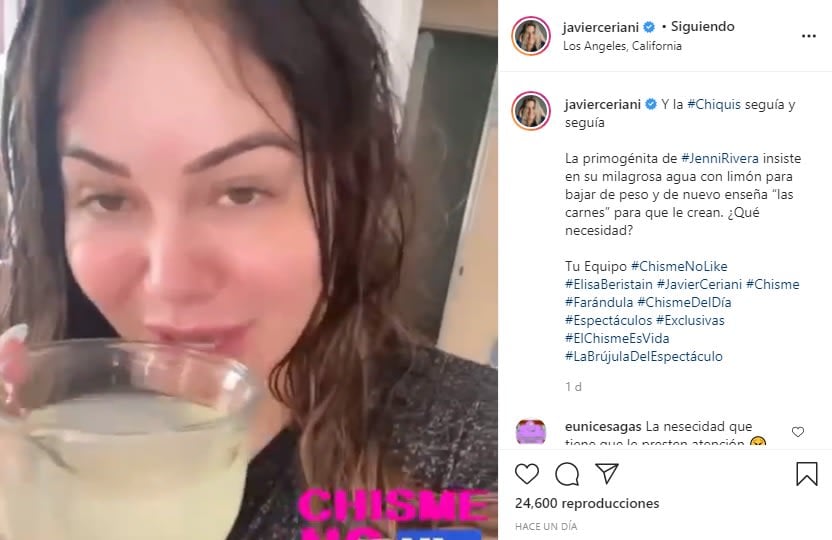 He does it again: Chiquis Rivera shows off his waist and they destroy it in criticism