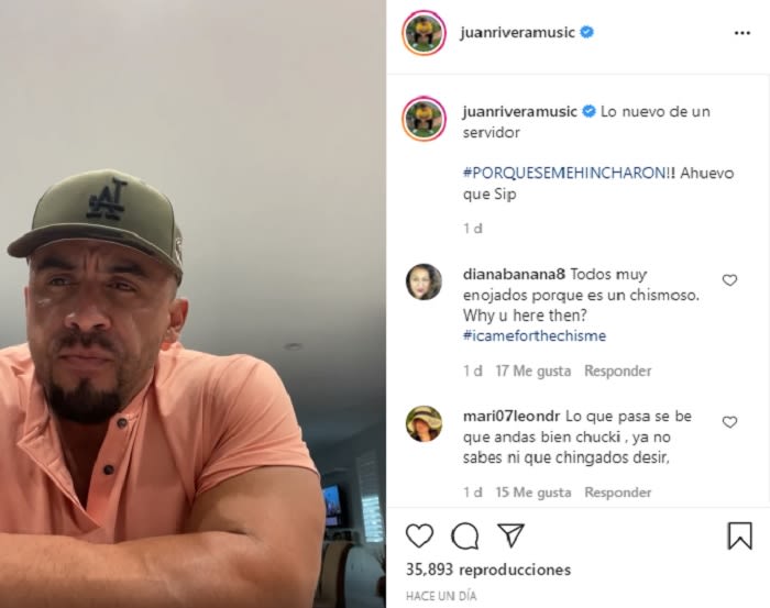 "Because they swelled me up": Juan Rivera