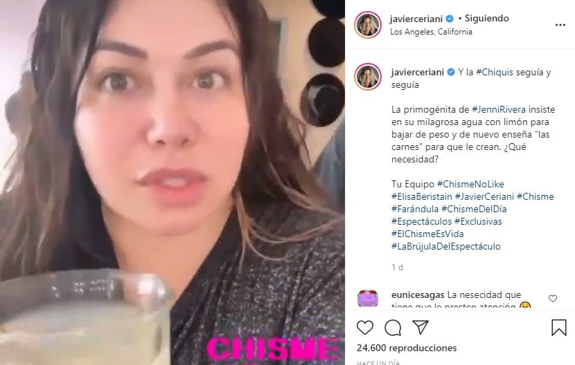 He does it again: Chiquis Rivera shows off his waist and they destroy it in criticism
