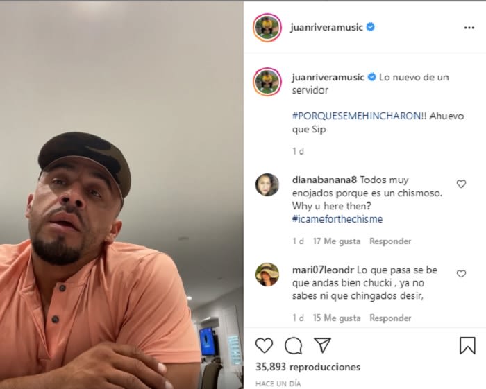 "Before, problems were fixed like this", says Juan Rivera