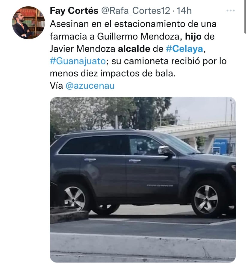 "Repudio este cobarde y terrible acto criminal"