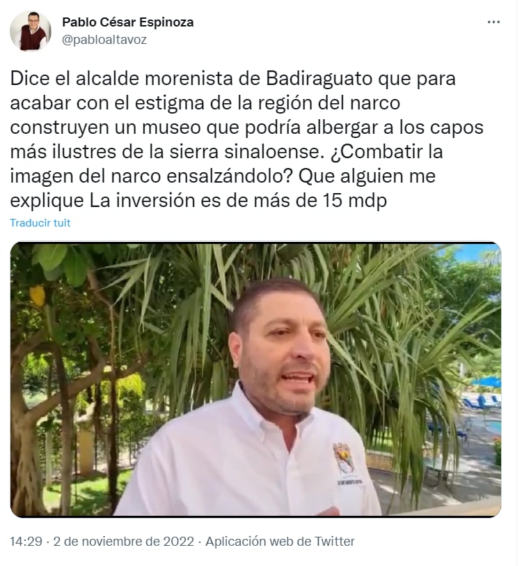 ¿Dedicado a 'El Chapo'?