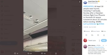 11 PERSONAS EN ESTADO DE GRAVEDAD TRAS VUELO