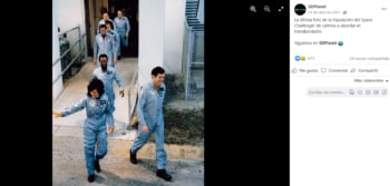 LA ÚLTIMA FOTO DE LA TRIPULACIÓN 'CHALLENGER'