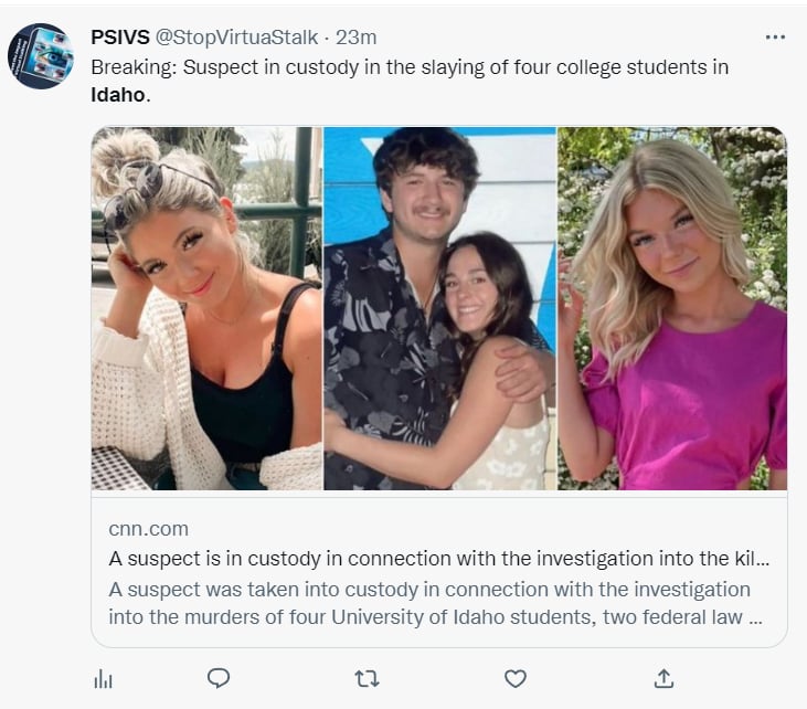 THE MAIN SUSPECT OF THE MASSACRE IN IDAHO IS ARRESTED