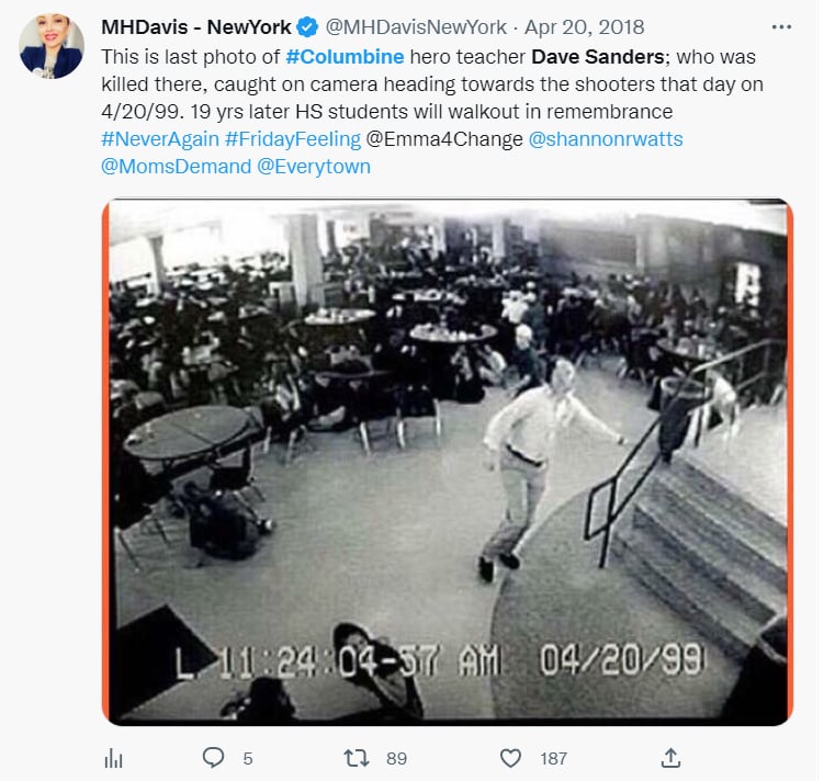 EL TIROTEO EN COLUMBIA: ¿LA ÚLTIMA FOTO DE UN HÉROE?