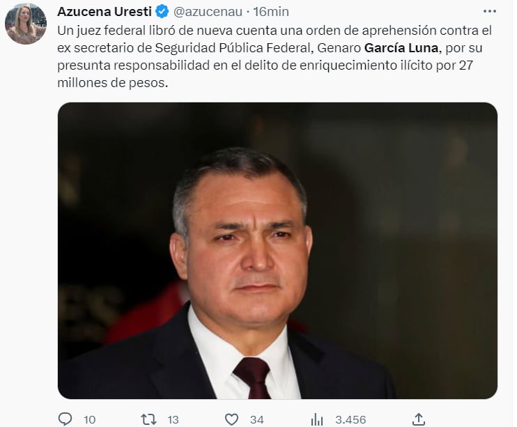 REVELAN 'SECRETO' DE GARCÍA LUNA