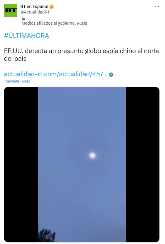 REVELAN GLOBO ESPÍA DE CHINA