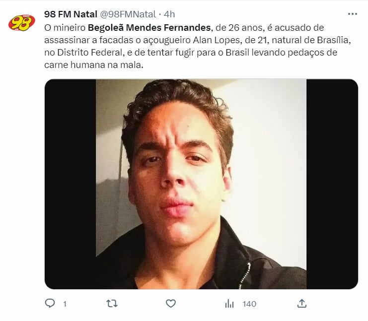 ¿UN CANÍBAL VIAJERO?