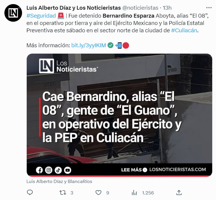 DETIENEN A "EL OCHO"