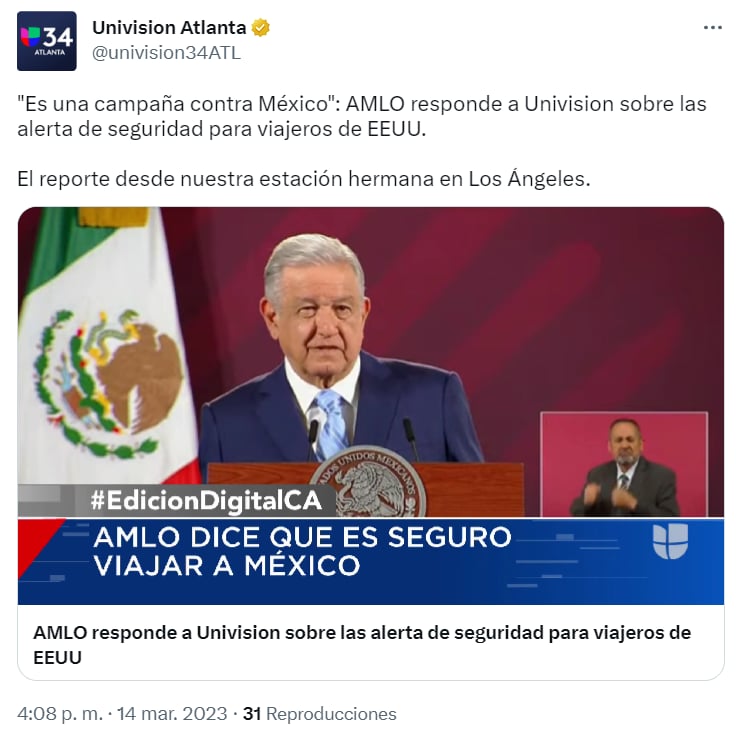 ¿Por qué señaló al presidente?