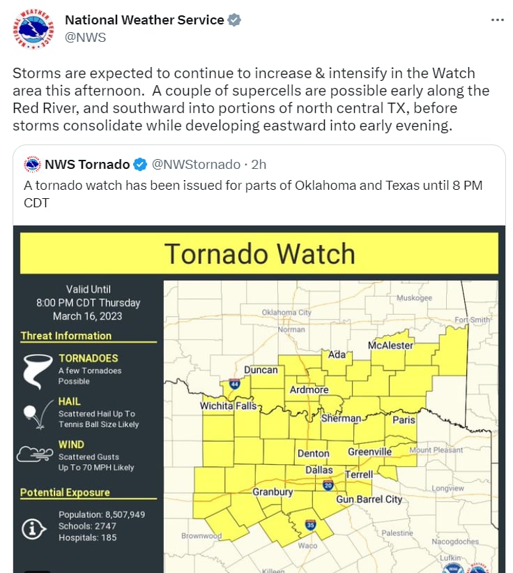 ¿Habrá tornados?