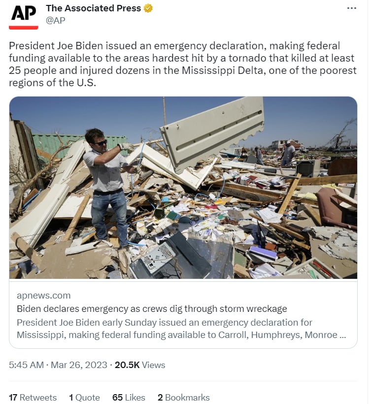 JOE BIDEN DECLARA EMERGENCIA
