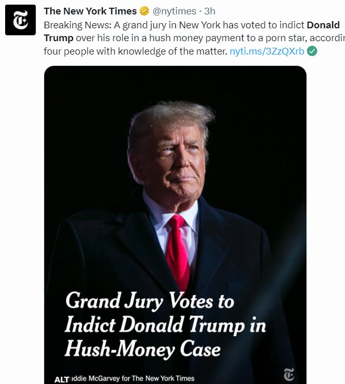 CHARGES AGAINST TRUMP UNVEILED