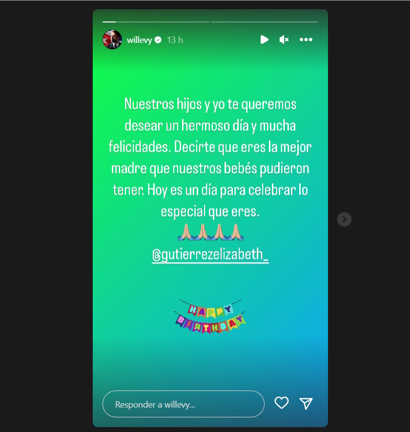 LEVY ENVÍA ROMÁNTICO MENSAJE