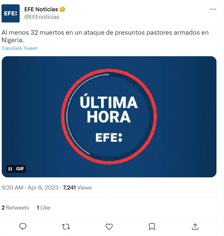ATAQUE ARMADO DEJÓ 32 VÍCTIMAS