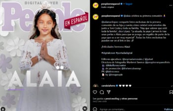 CELEBRA SU PRIMERA COMUNIÓN