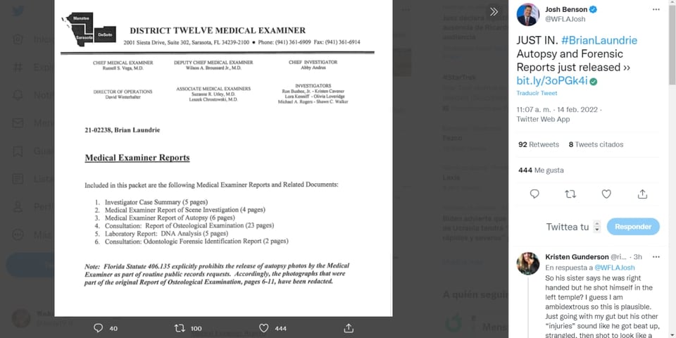 Brian Laundrie Full Autopsy: Shot in the Head?