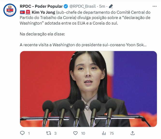 KIM YO JONG LANZA INSULTOS CONTRA BIDEN 