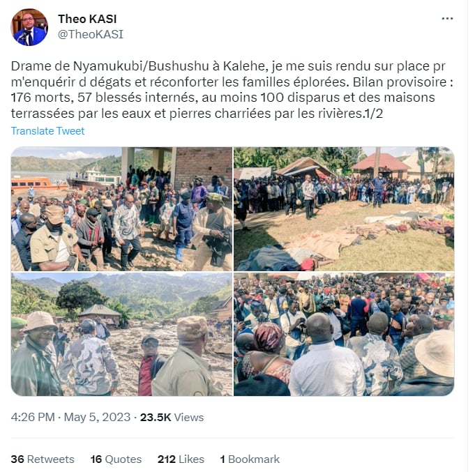 Inundaciones Congo víctimas mortales: ¿Qué dicen las autoridades?