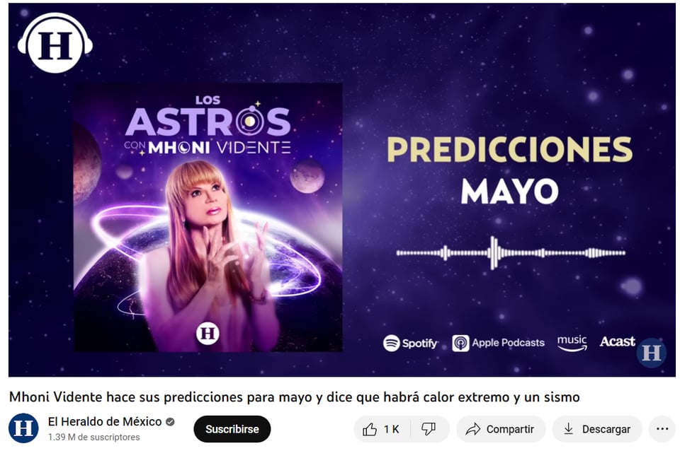 REVEAL PREDICTIONS FOR MAY