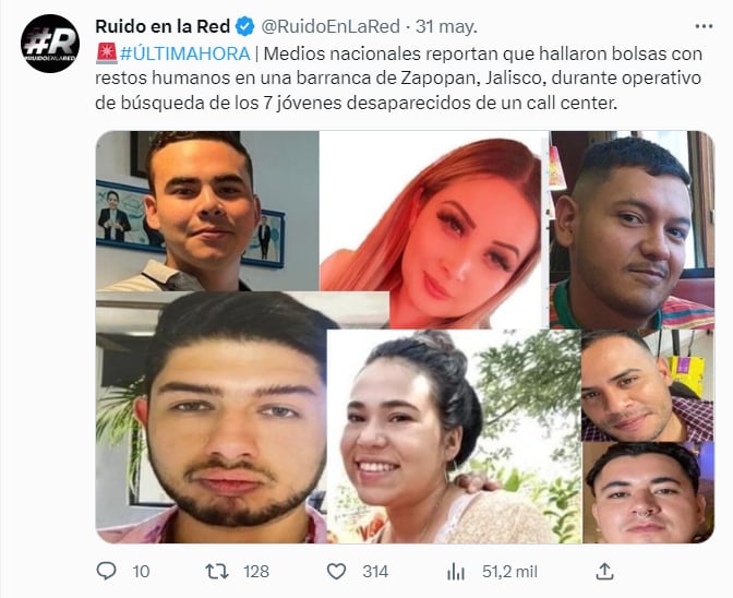 CONFIRMAN EL HALLAZGO DE TRABAJADORES DEL CALL CENTER