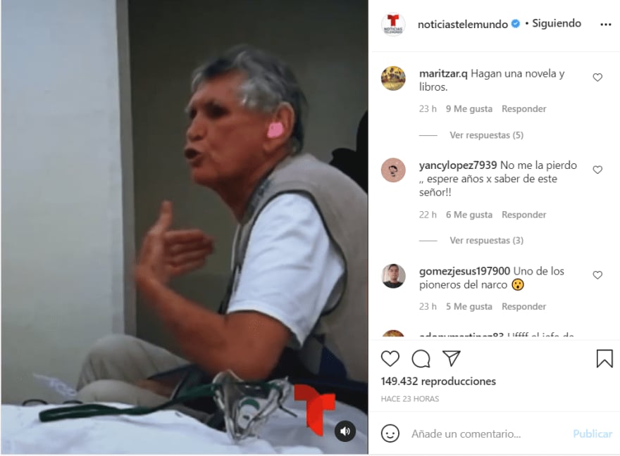 Miguel Félix Gallardo interview: The interview with Telemundo
