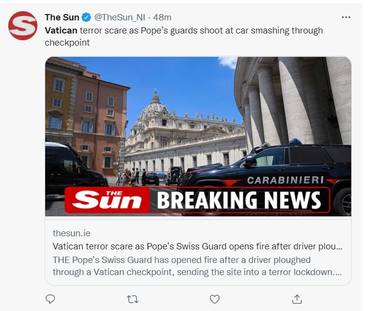 SE DESATA EL PÁNICO EN EL VATICANO