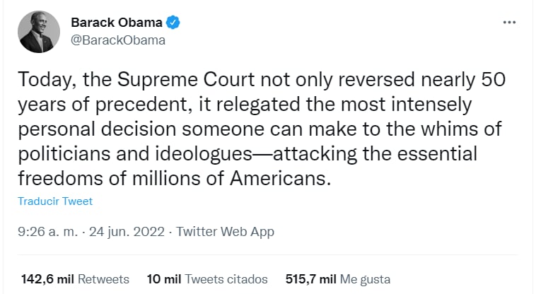 Barack Obama reacciona aborto: ¿Atacaron la libertad?