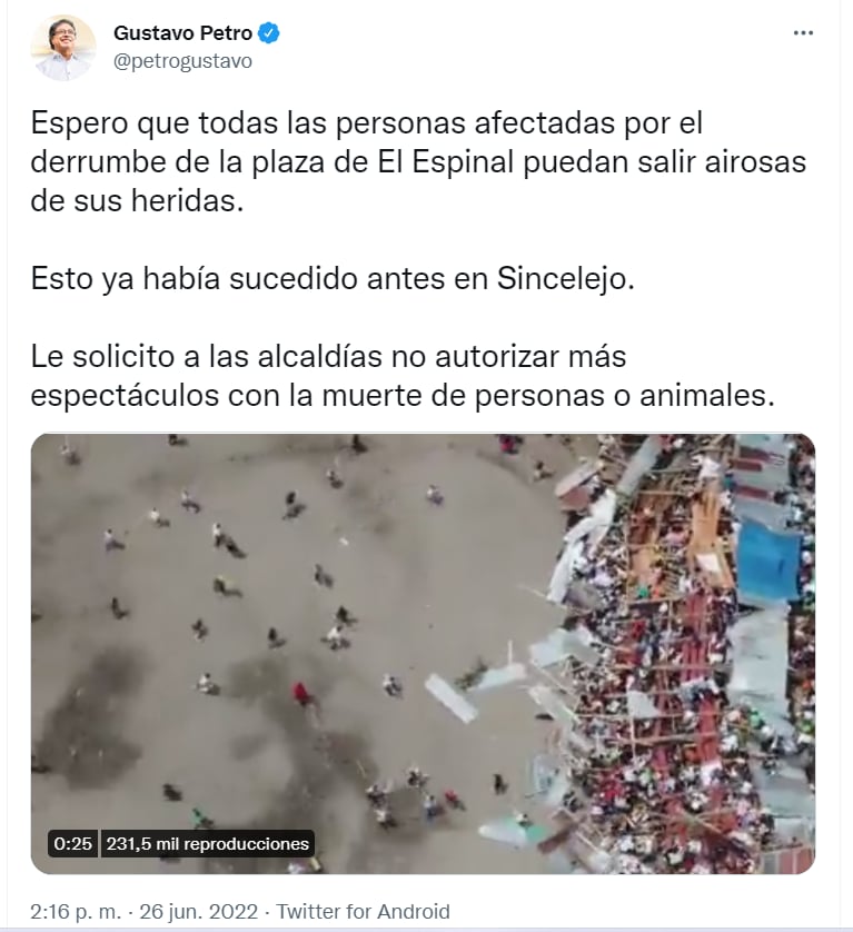 "Esto ya había sucedido"
