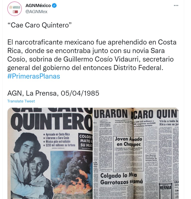 ¿El gran amor de Caro Quintero?