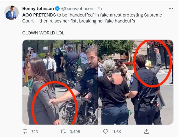 ARRESTAN A ALEXANDRIA OCASIO CORTEZ 