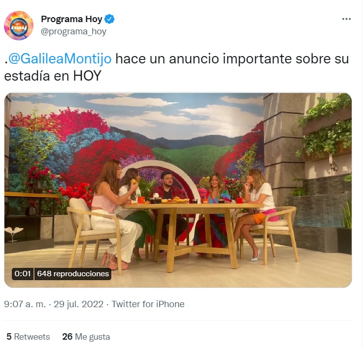 ¿GALILEA MONTIJO DEJA 'HOY'?