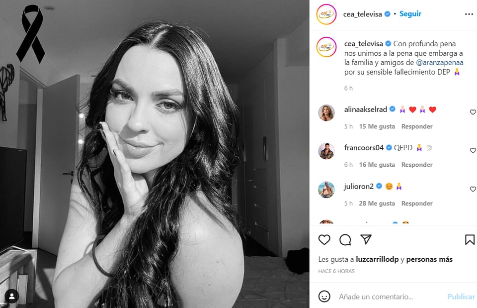 Last photograph Aranza Peña: Who confirmed the news?