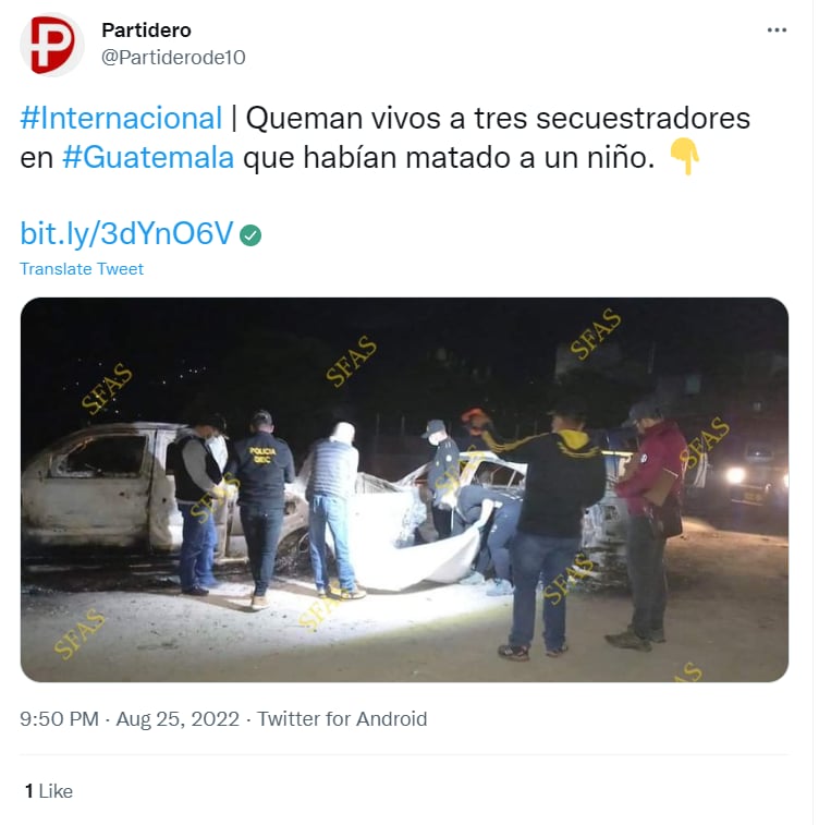 ¡LOS QUEMAN VIVOS!