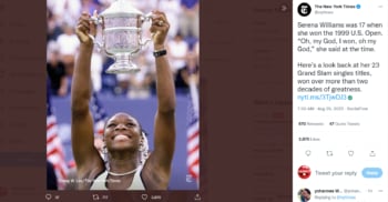 SERENA WILLIAMS CAUSA FUROR 